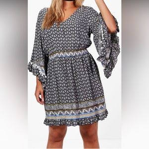 Colorful dress. 14. Only worn once.